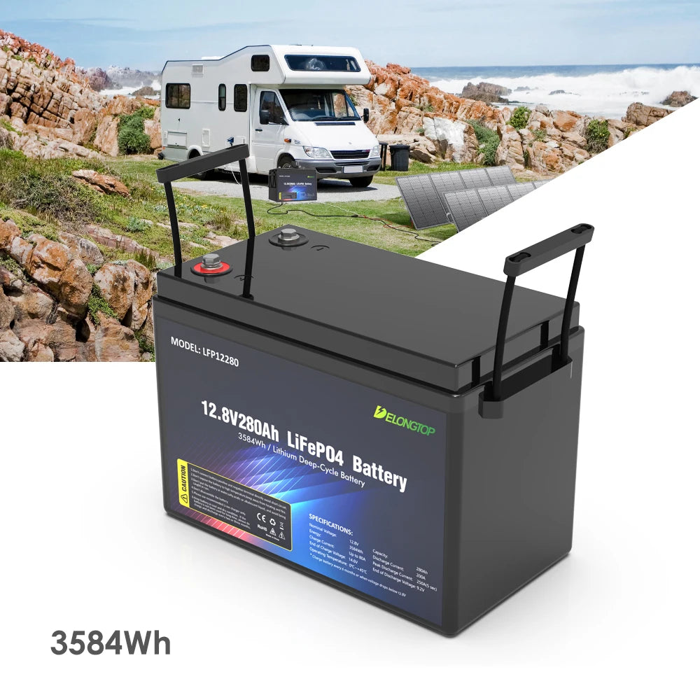Custom Caravan/Motorhome Fiat Ducato Under-Seat LFP Lithium LiFePo4 Leisure Battery Pack Smart BMS 12.8V 24V 48V 100Ah to 600Ah