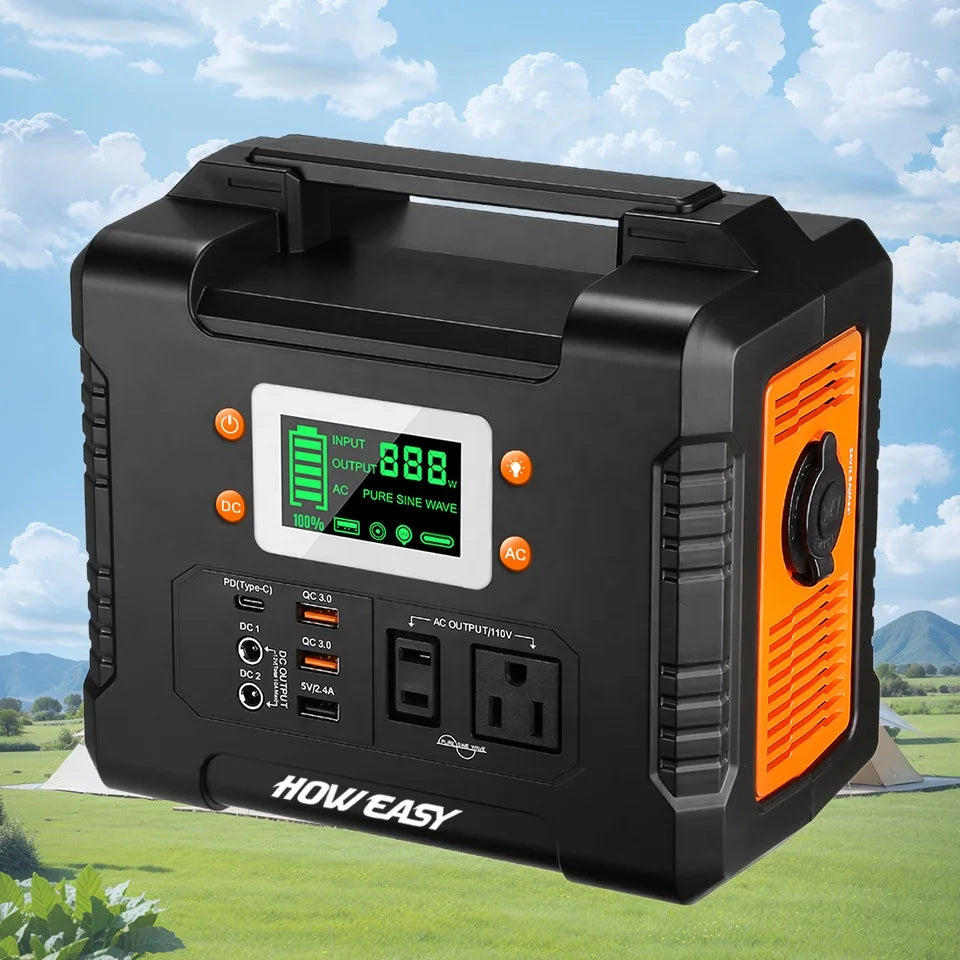 US Spot Power Station Solar Energy System 300W 600W 1200W Outdoor Solar Power Generator Portable Power Station Solar Generator
