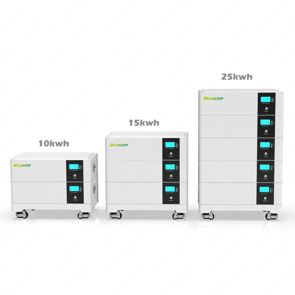 Delongtop BYD 5Kwh 10Kwh 15Kwh Stackable Home Energy System 51.2V 100Ah 200Ah 300Ah 314Ah Solar Lithium Battery Pack 48V LiFePO4 Battery