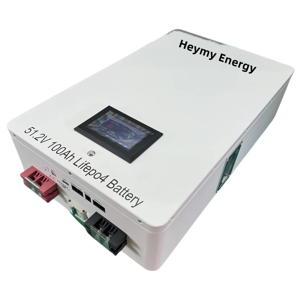 Heymy Energy 51.2v 100ah Lifepo4 Battery case DIY Wall Mount 5kwh Lithium Solar Energy Storage Battery 48v 100ah Box Kit