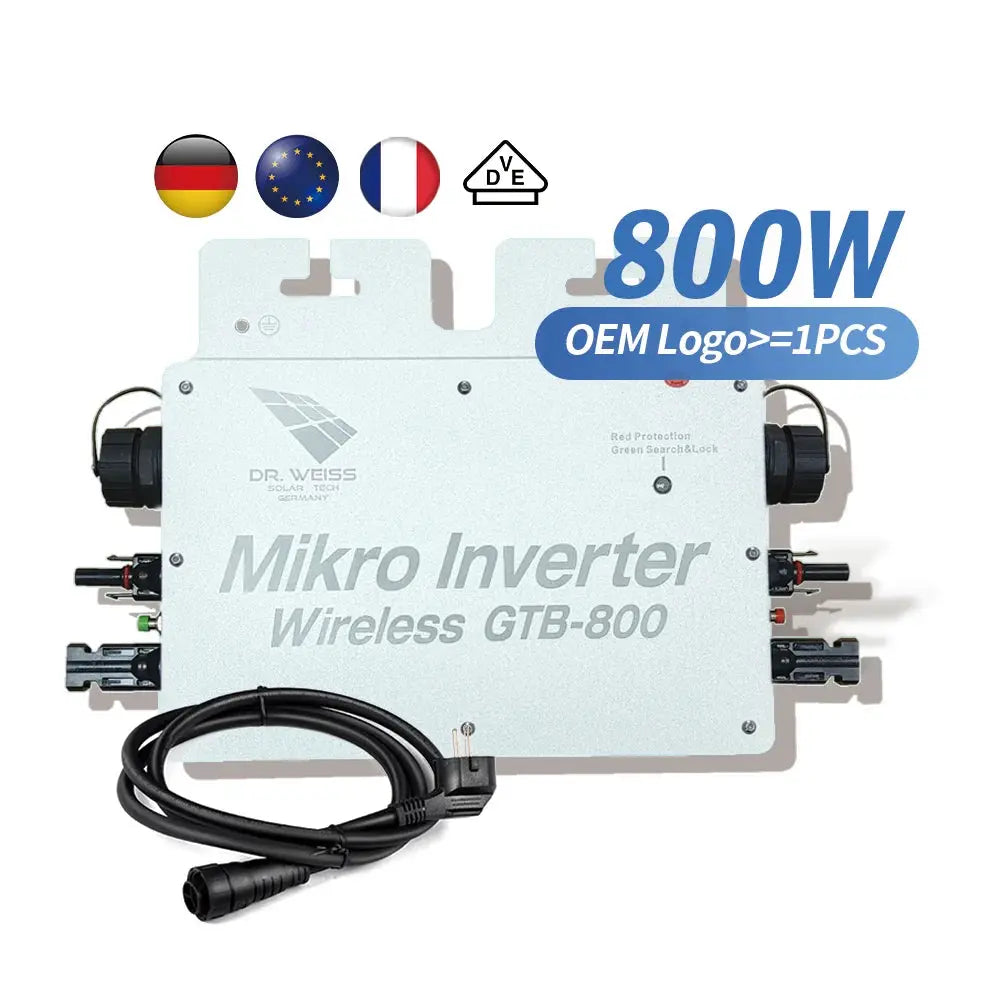European 600W & 800W Micro Inverter Solar Panel with Tuya APP Control Phase WiFi Network PRIME RJ SOLAR PH