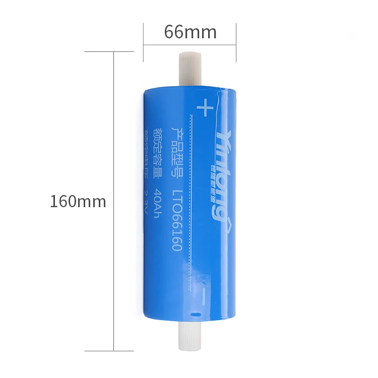 YINGLONG 2.3V 40AH 66160 Lithium Titanate Battery LTO Optimized for UPS Power Tools High Performance Lithium Ion Pack PRIME RJ SOLAR PH