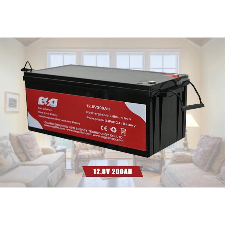 12V 200Ah LiFePO4 Battery in ABS Case Perfect Lead-Acid Upgrade for Solar Power Systems and Energy Storage PRIME RJ SOLAR PH