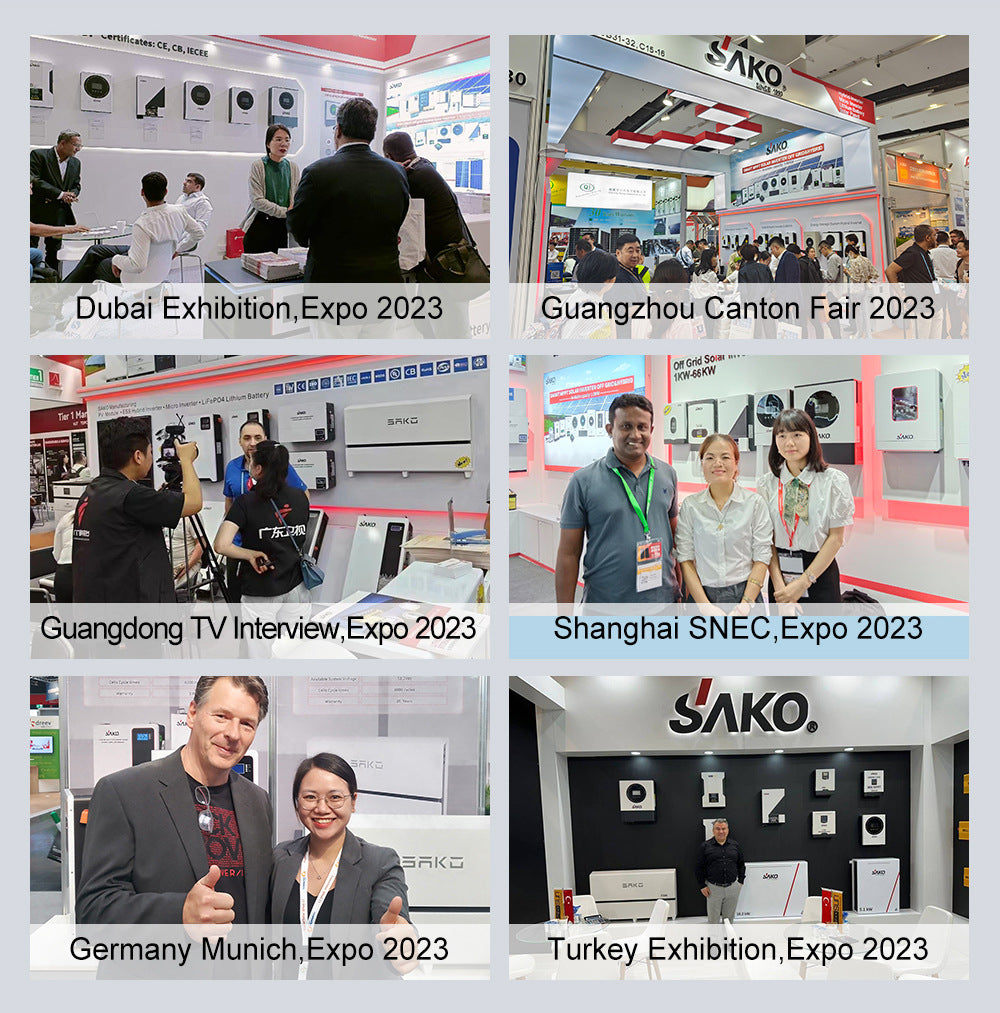 SAKO Hybrid Solar Inverter Pure Sine Wave Controller 1KW 2KW 3KW 4KW 6KW 10KW 80A 120A PV 400V DC On / Off Grid Tie Inverter