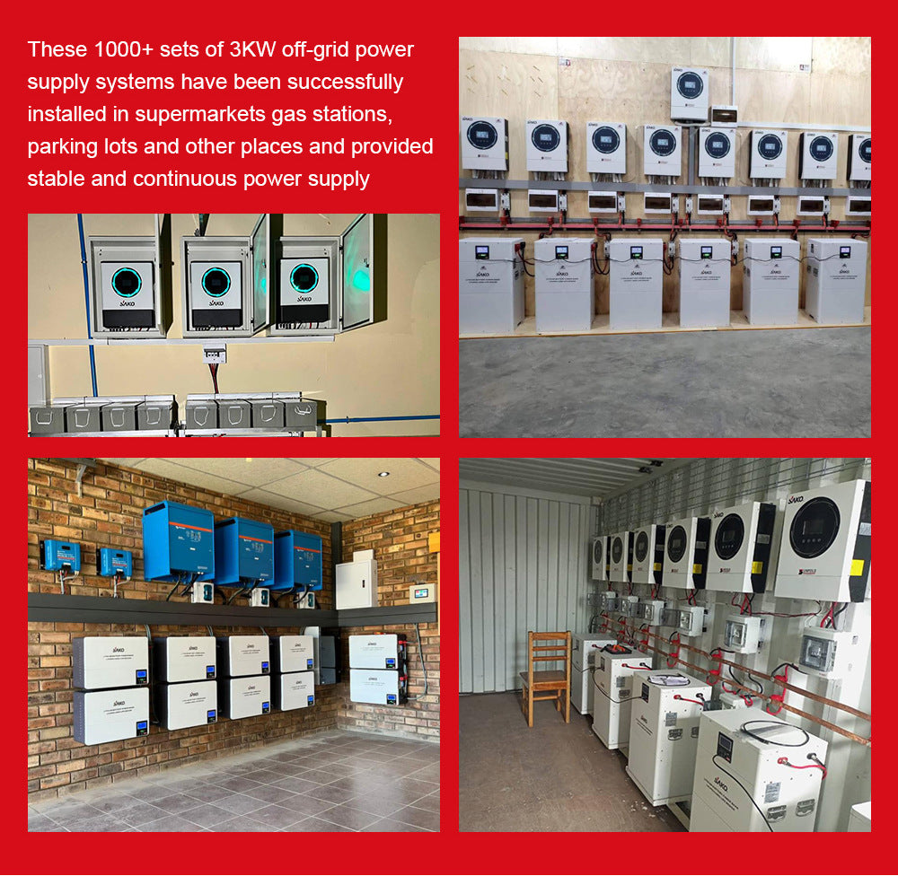 SAKO Hybrid Solar Inverter Pure Sine Wave Controller 1KW 2KW 3KW 4KW 6KW 10KW 80A 120A PV 400V DC On / Off Grid Tie Inverter