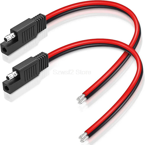 14AWG 18AWG SAE Power Connector Automotive Extension Cable 2 Pin DIY Connector Male Plug Copper Wire Solar Panel Cord Wire E2
