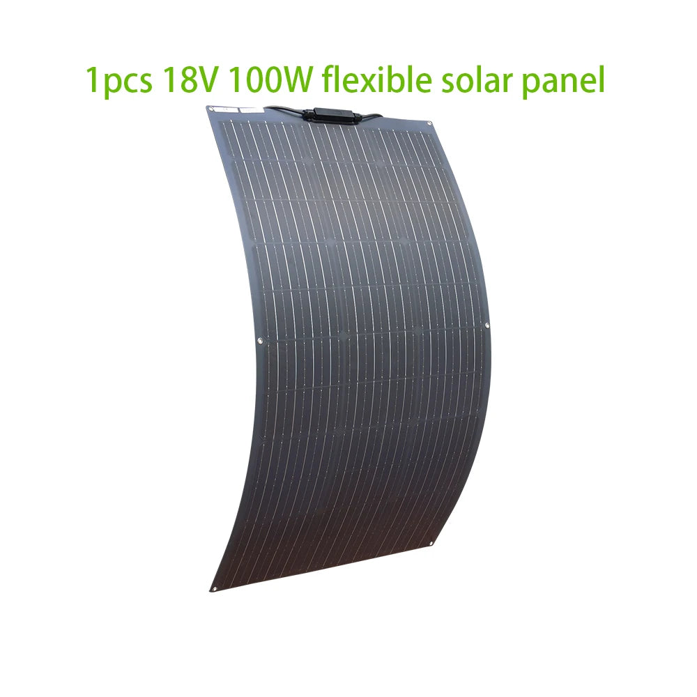 XINPUGUANG 100W 200W 300W 400W 500W Flexible Solar Panel 12V 24V DIY Photovoltaic Car Battery Balcony Boat House CE FCC RoHS WEEE