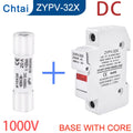 Dc fuse PV Solar 10*38mm DC1000V with LED indicator 1P Base 15A 20A 25A 32A 10/14*85 DC1500V Photovoltaic system protection gpV PRIME RJ SOLAR PH