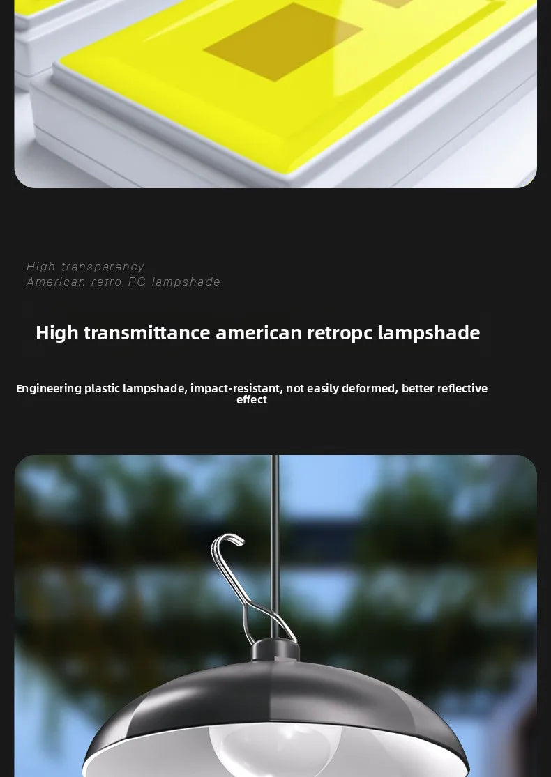 Solar Split Type Pendant Light Indoor Outdoor Super Bright Remote Control Waterproof Light Control CE
