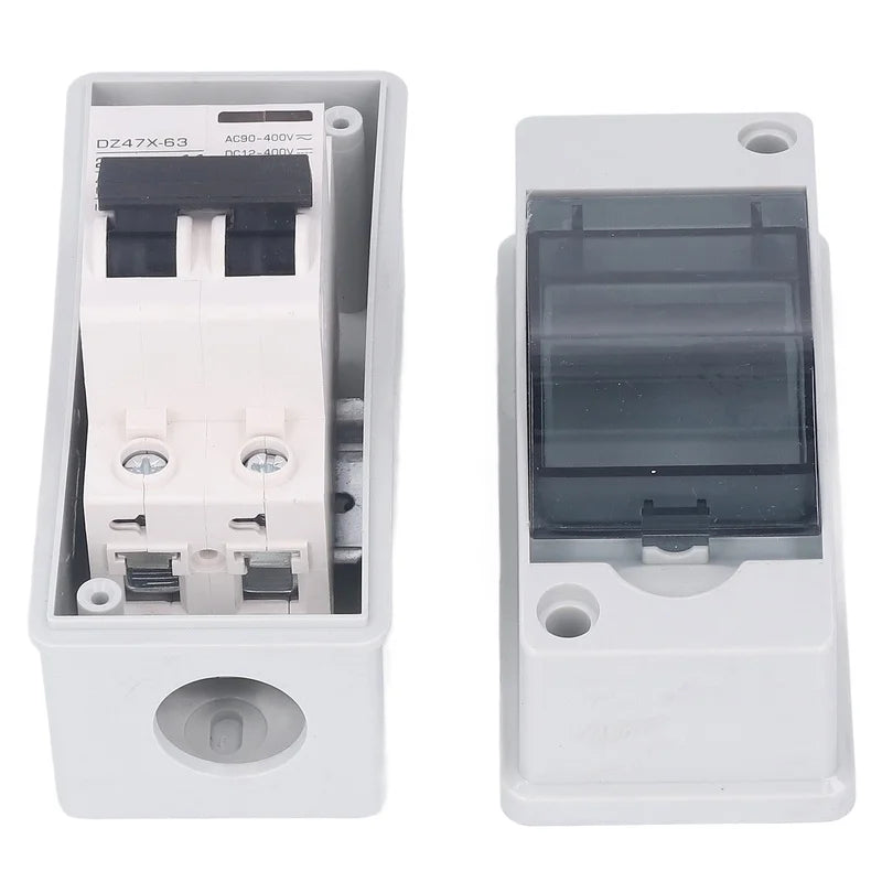 DC Miniature Circuit Breaker 2P 25A DC12V‑400V AC90‑400V Disconnecting Switch IP65 Waterproof for Solar PV System