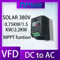 PV solar inverter DC to AC three-phase converter 380v 0.75/1.5/2.2/4/5.5/7.5/11kw with MPPT Control solar pump VFD PRIME RJ SOLAR PH