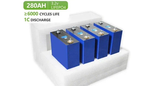 4pcs EV 280AH LiFePO4 (LFP) 3.2V Cells Battery (New Version LF280K with 6000cycles, Fully Matched)--Genuine Grade A