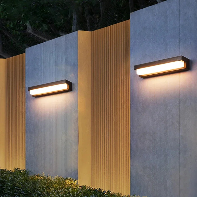 Solar LED Outdoor Garden Balcony Waterproof Three-Color Wall Light Porch Stairs Energy-Saving Decor Lamp CCC CE 1-Year Warranty