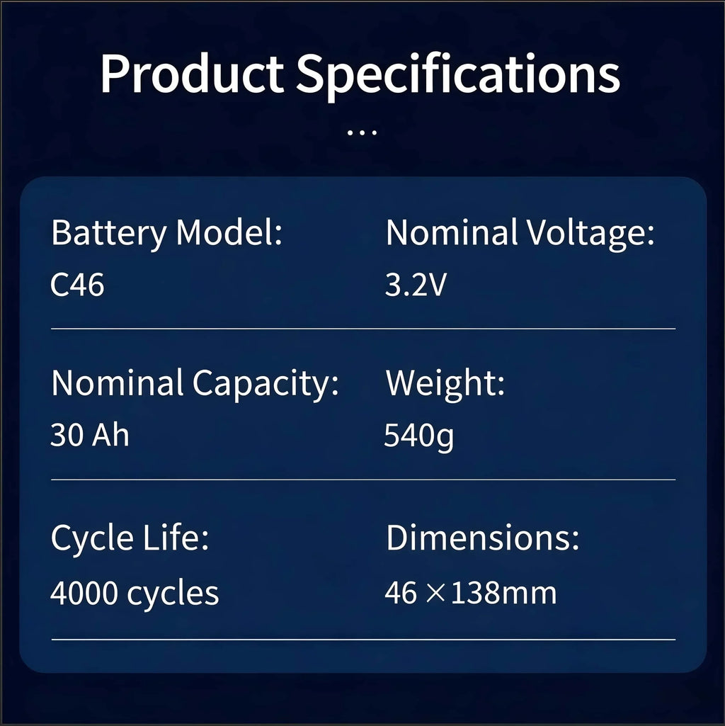 4PCS 3.2V LiFePO4 Battery Set High-Grade 100Ah 105Ah 20Ah 30Ah 50Ah 32Ah for DIY Motorcycle Car Motor Modification 12.8V RV EV