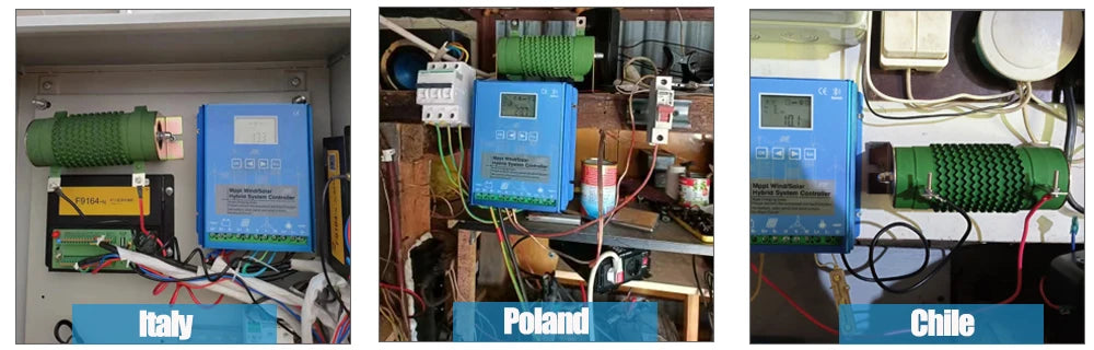 HECRO 10kW Wind 4kW Solar MPPT Wind Solar Hybrid Charge Controller 12V 24V 48V Auto Dump Load Resistor CE