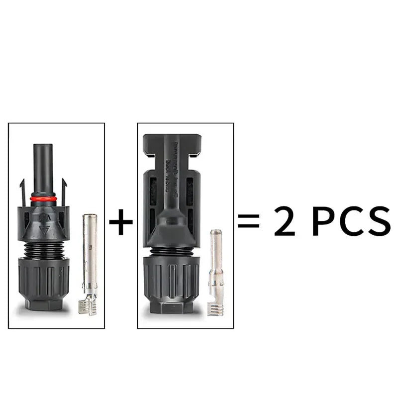 Photovoltaic Solar Connector Kit 1000V 30A 10 20 40 100 200 400 Pcs PV MC Cable 2.5mm2 4mm2 6mm2 Panel Connectors