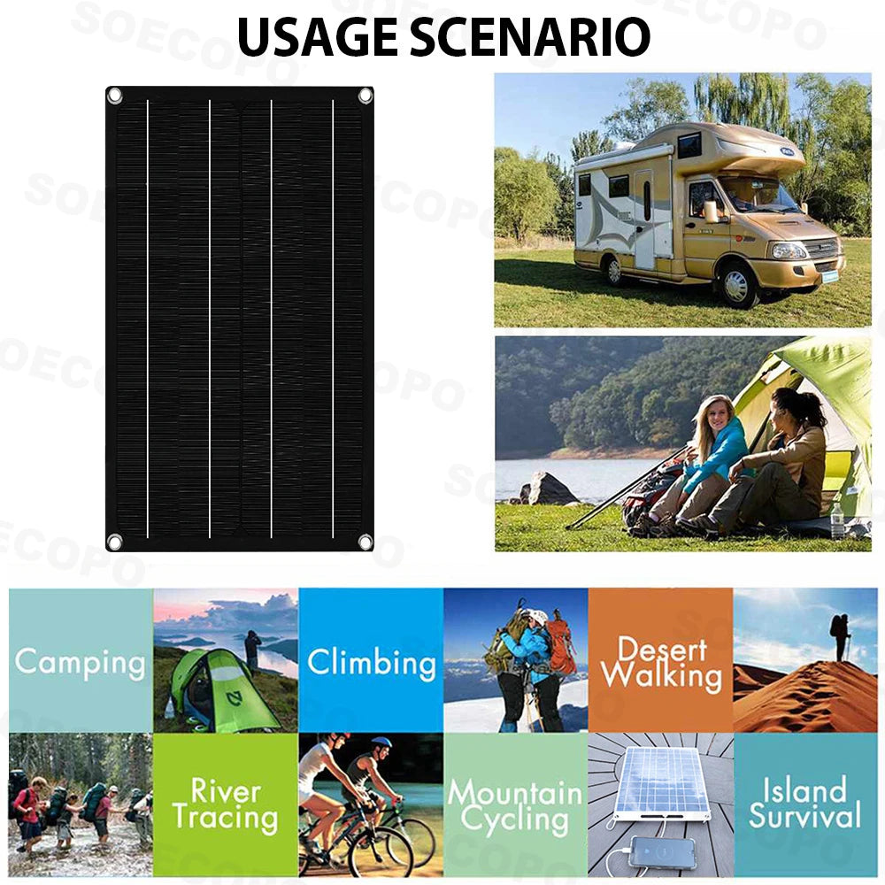 10000W Solar System Complete Kit Dual12V/24V To 110V/220V100A Controller 800W Panel Off-Grid Inverter for Home/Camping Backup