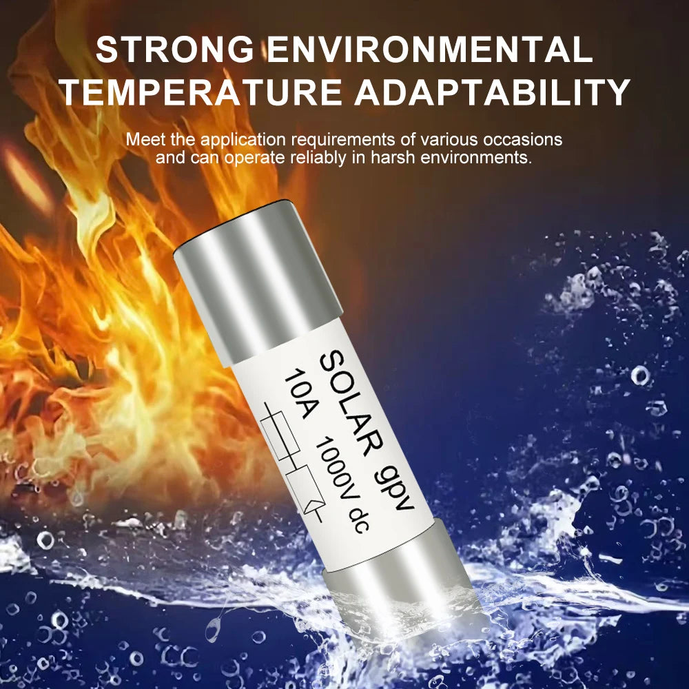 DC PV Fuse 1000V High Voltage For Solar System Short Circuit Protection 1A 2A 3A 4A 5A 6A 8A 10A 15A 20A 25A 30A 32A PRIME RJ SOLAR PH