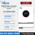ANERN 10.2KW 8200W 10200W Off Grid Dual MPPT Solar Inverter Hybrid 160A 230V Pure Sine Wave DC 48V for Battery Charger