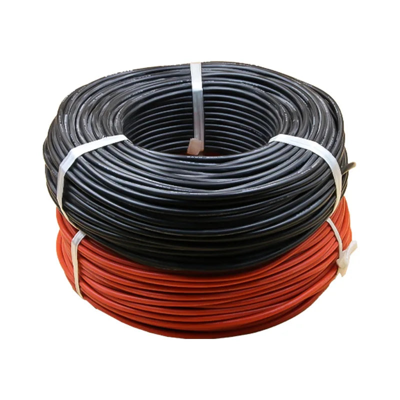 20 Meters 1500V Solar Photovoltaic Wire Red Black Single Core 4mm2/6mm2 12/10AWG Cable Tinned Copper XLPE Jacket for PV Panels PRIME RJ SOLAR PH