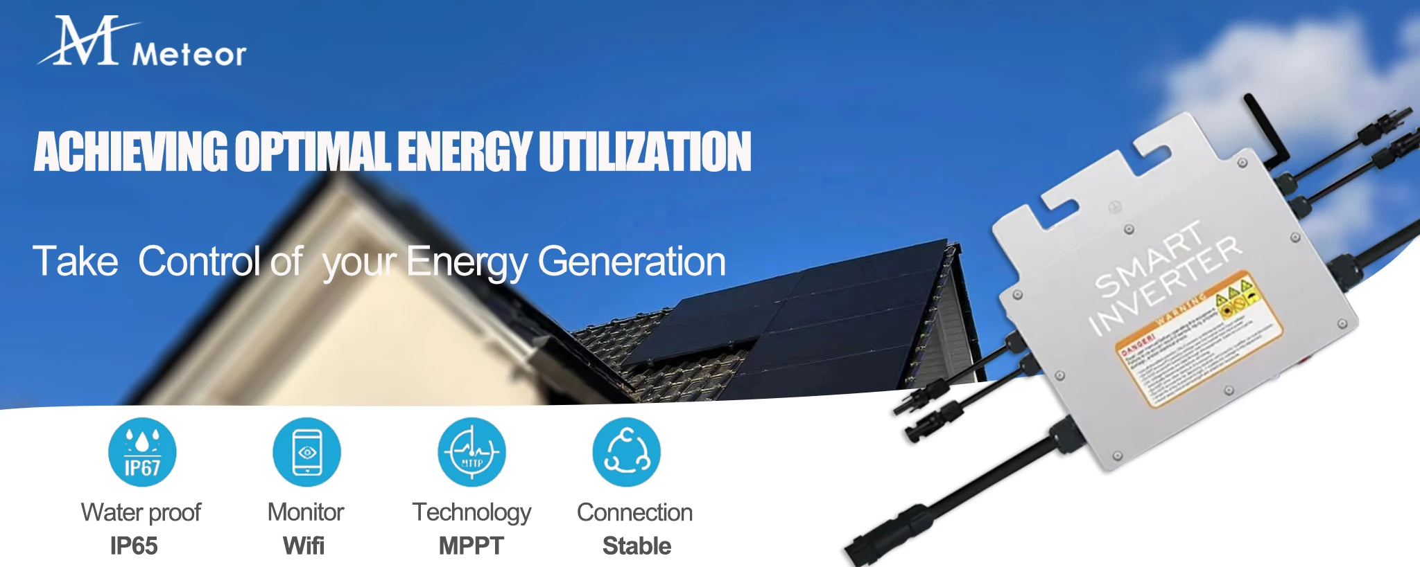 PV Input Voltage 20~60V AC Output 110V/230V Auto 600W/700W/800W/1000W Micro Solar Grid Tie Inverter With WIFI Monitor PRIME RJ SOLAR PH