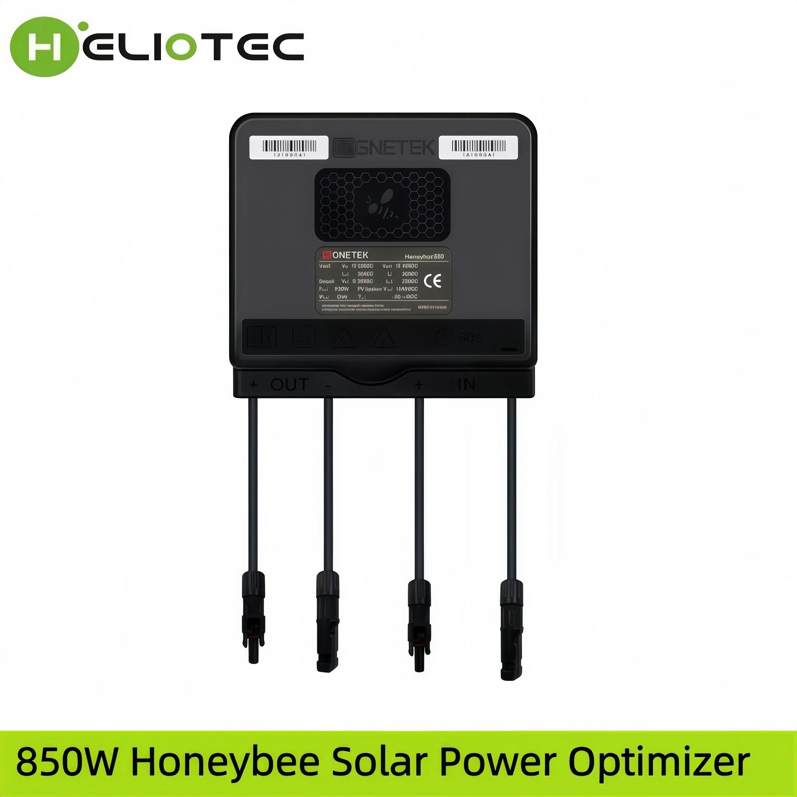 Heliotec 650/850/1600W PV Power Optimizer MPPT 12V-75V Input Ip68 Real-time Solar Panel Monitoring Voltage-Limiting Anti-Hotspot