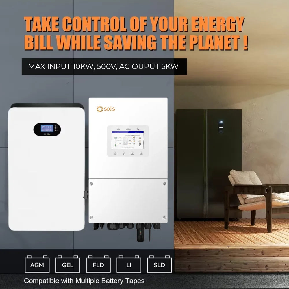 Solis Hybrid Solar Inverter 5000W S6-EH2P5K02-SV-YD-L Low Voltage Split-phase Grids for Commercial System PRIME RJ SOLAR PH