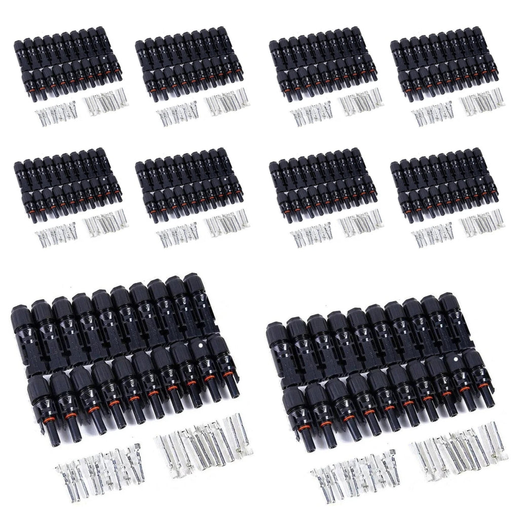 2 Pairs Solar Connector 1000V Solar Plug 30A for PV Cable Connection UV Resistant IP67 Male Female Connector PRIME RJ SOLAR PH