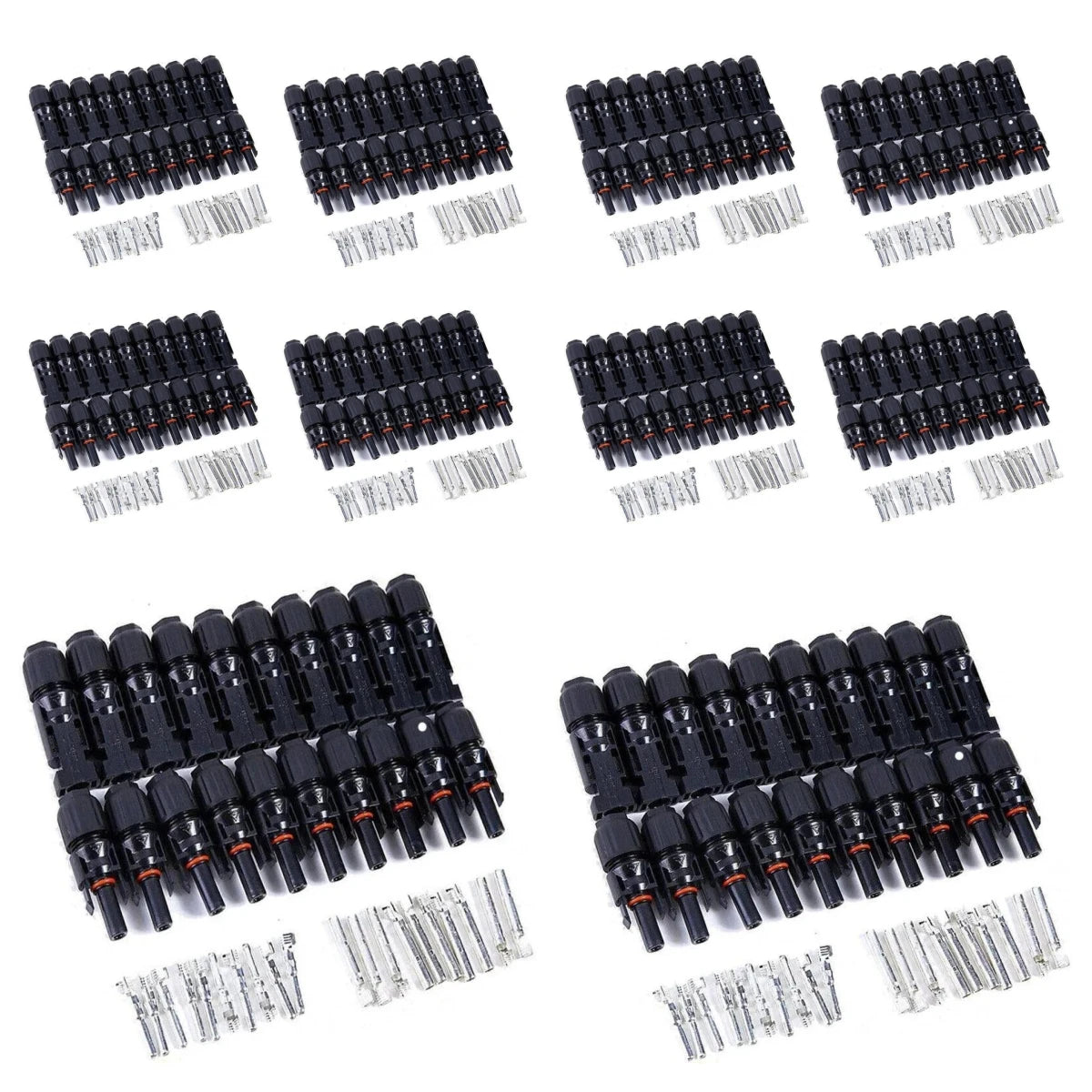2 Pairs Solar Connector 1000V Solar Plug 30A for PV Cable Connection UV Resistant IP67 Male Female Connector PRIME RJ SOLAR PH