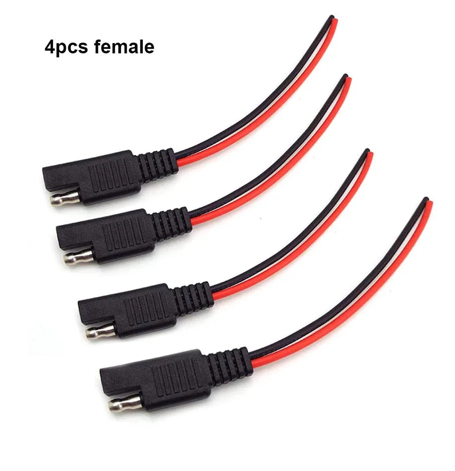 10CM SAE male female Solar Battery Cable 18AWG Power supply Plug Extension connector wire for DIY Automotive  Wire SAE Cable PRIME RJ SOLAR PH