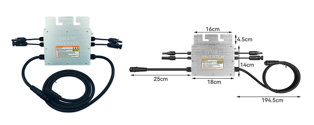 PV Input Voltage 20~60V AC Output 110V/230V Auto 600W/700W/800W/1000W Micro Solar Grid Tie Inverter With WIFI Monitor PRIME RJ SOLAR PH