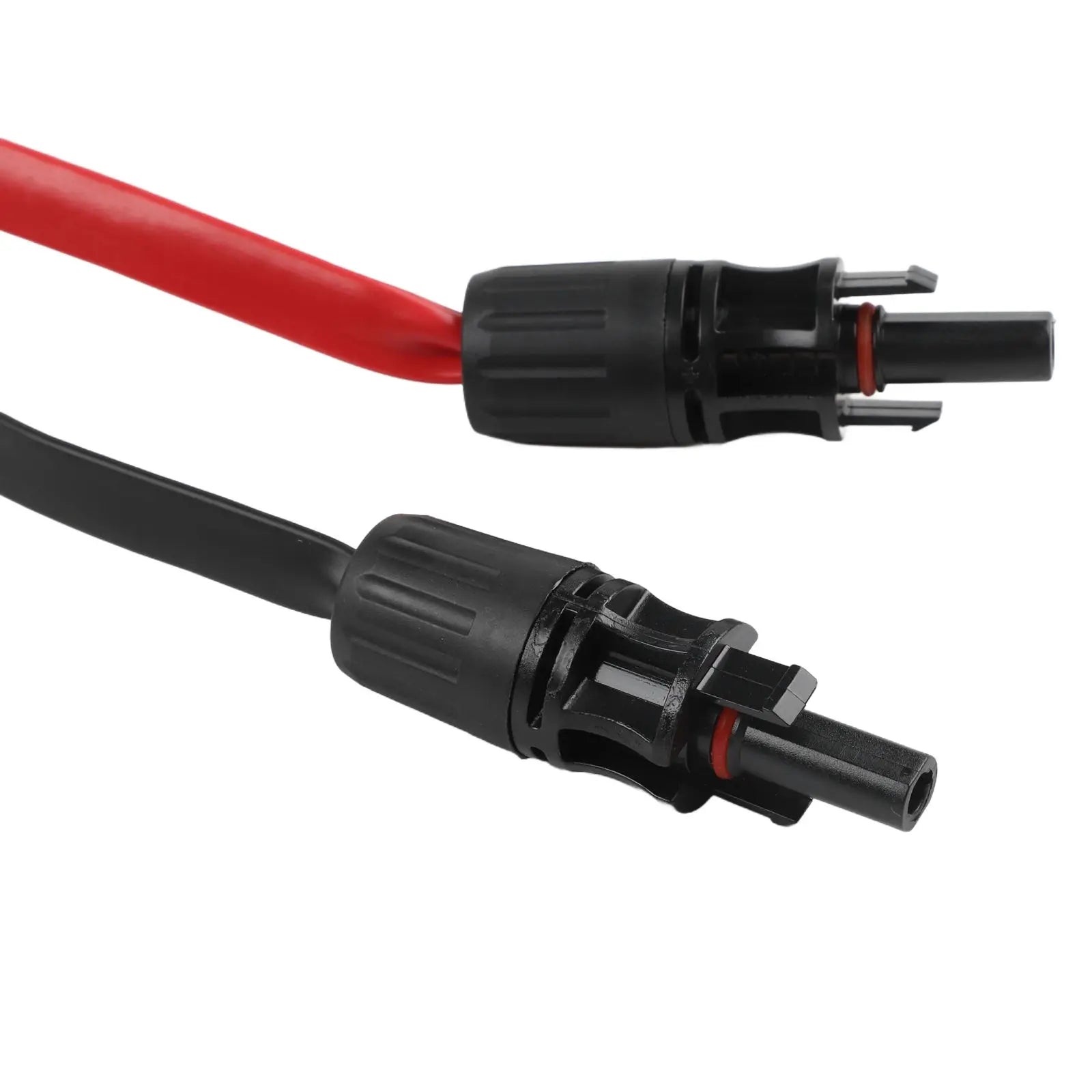 2-Piece Solar Extension Cable 1M 4mm2 1500V 50A PV Solar Photovoltaic Wire Flexible Flat Solar Cable with Connector