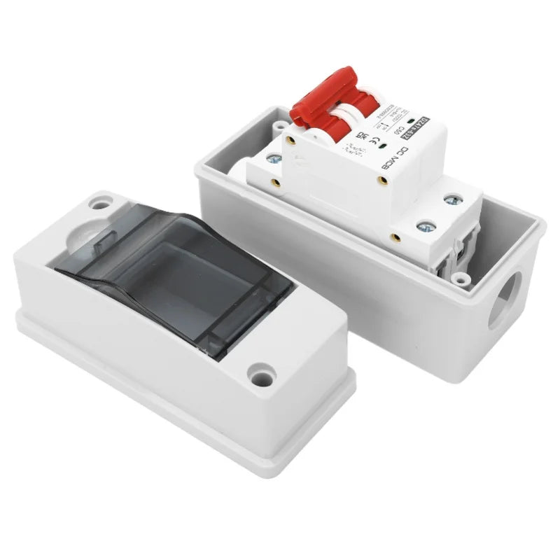 DC Circuit Breaker 2P 50A Miniature Isolator Switch IP65 Waterproof Solar PV Circuit Breaker 1000V