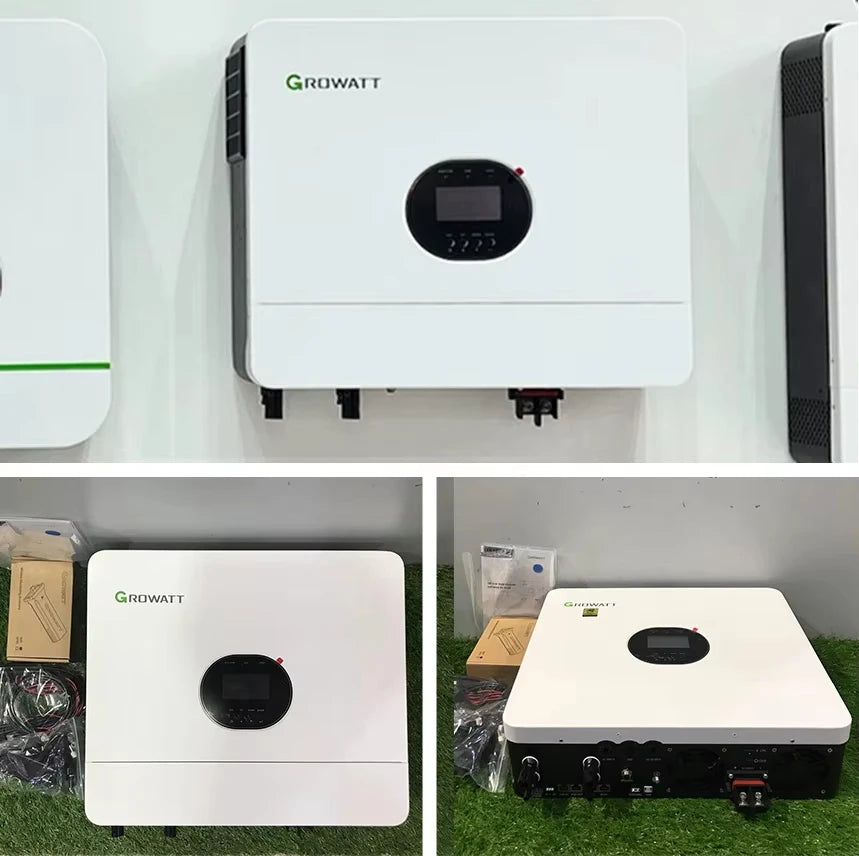 Growatt 6KW Off Grid Inverter Pure Sine Wave With WiFi Single Phase 48V 230V Grid Support Hybrid Inverter SPF 6000 ES Plus