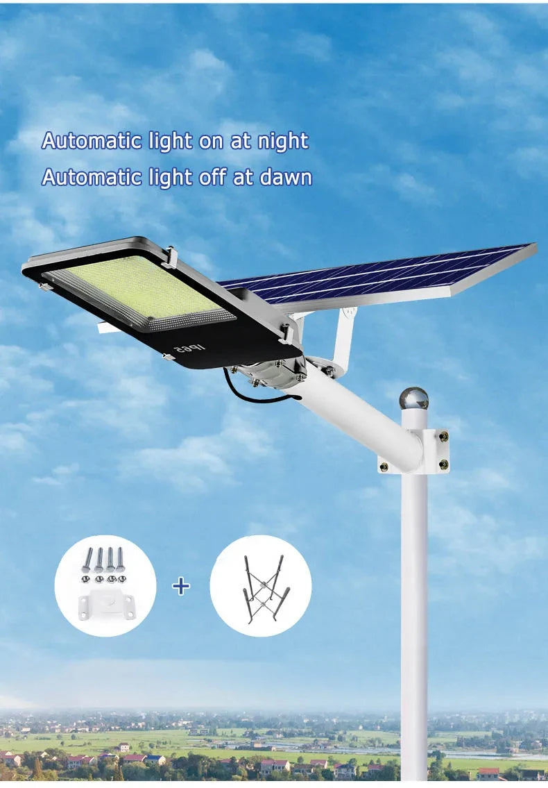 GOBORTONE YX123TB Solar Street Light 5000000LM IP67 Waterproof LED Garden Plaza Yard CCC CQC EMC FCC GS LVD SAA UL VDE RoHS 3-Year Warranty