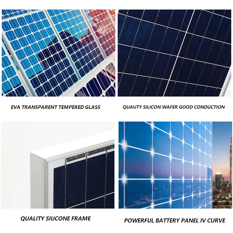 6000W 3kW Solar Panel 18V High Efficiency Flexible Portable Power Bank Outdoor Home RV Camping Battery Charging CE FCC