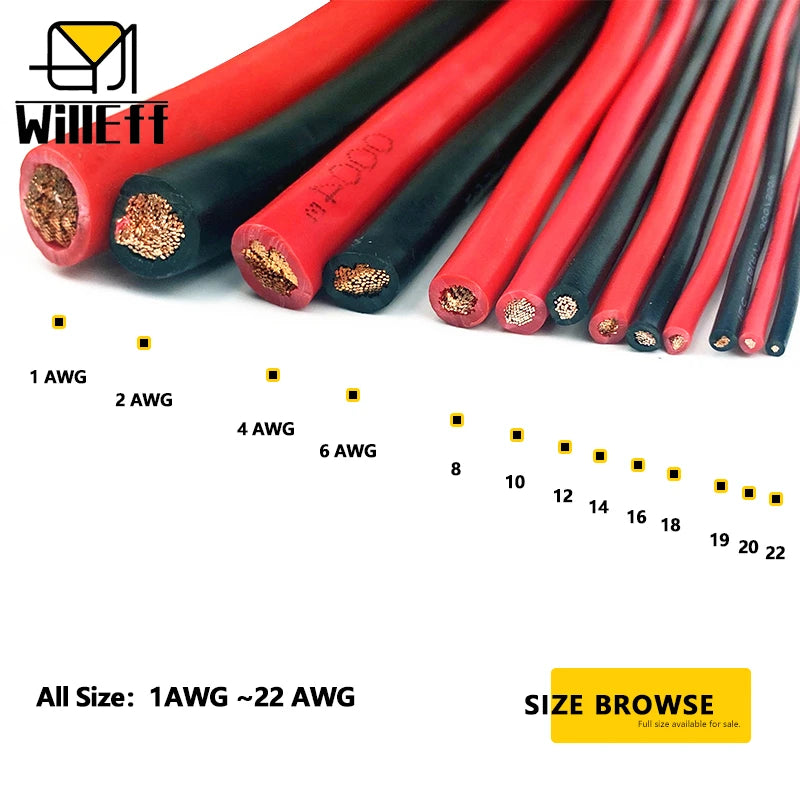 PVC Electric Cable Solid Pure Copper Wire Power Extension cable Car battery jumper wiring Electrical wires 1AWG 2AWG 4AWG 6AWG PRIME RJ SOLAR PH