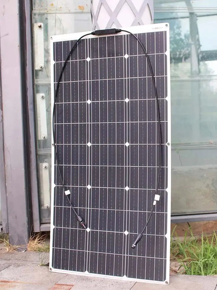 ASUNERGE RGN33-100A 400W Flexible Waterproof Monocrystalline Solar Panel Kit Camping Home Car Off-Grid 12V System CE RoHS 1-Year Warranty