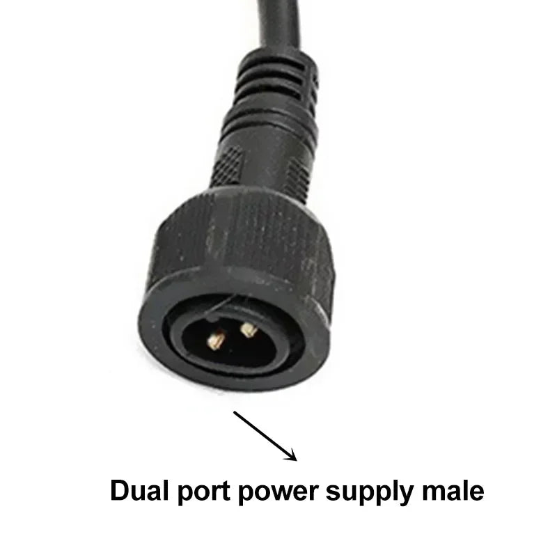Outdoor Waterproof 2 Pin to USB Female Connector Cable for Solar Light Panel 2 Core Male Female to USB Conversion Wire Adapter PRIME RJ SOLAR PH