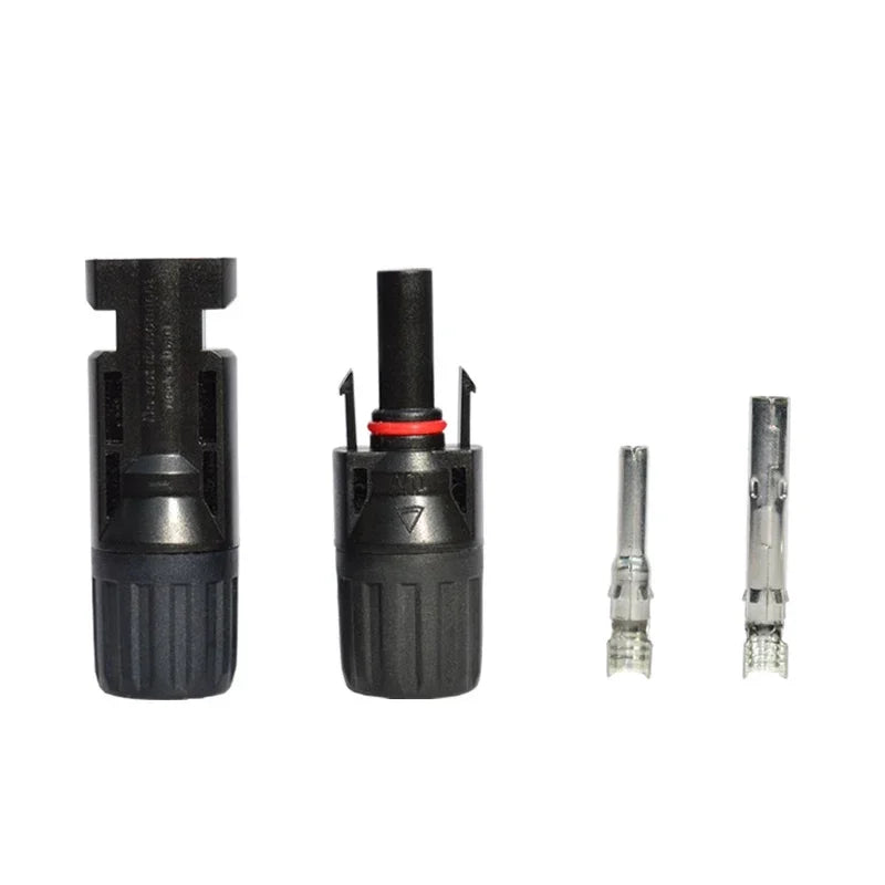 Free Shipping 400/200/100/10 Pcs Solar Connector PV Plug 1000V DC 30A  Connectors Kit for Photovoltaic PV/MC Cable 2.5/4/6mm² PRIME RJ SOLAR PH