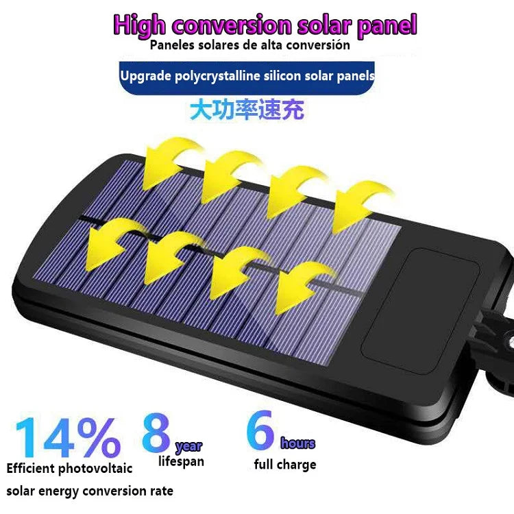 XGJY JS0099 Solar LED Light Outdoor Waterproof 3 Lighting Modes Ultra Bright Street Light Garden Holiday Decorative CCC CQC FCC GS LVD UL 6-Year Warranty
