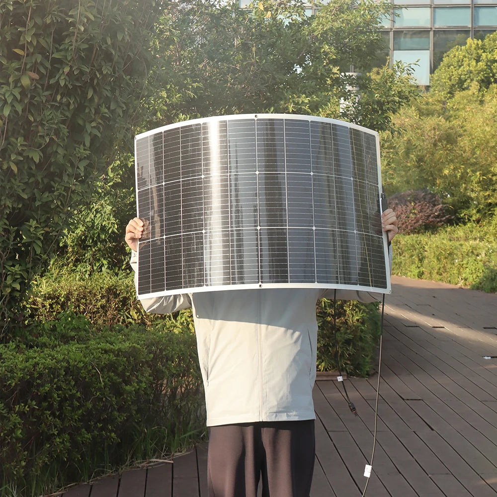 Semi- Flexible Solar Panel 150W 21.6V balcony photovoltaic PV 150 WATT CELL for home boat camper 12v /24V battery charger PRIME RJ SOLAR PH