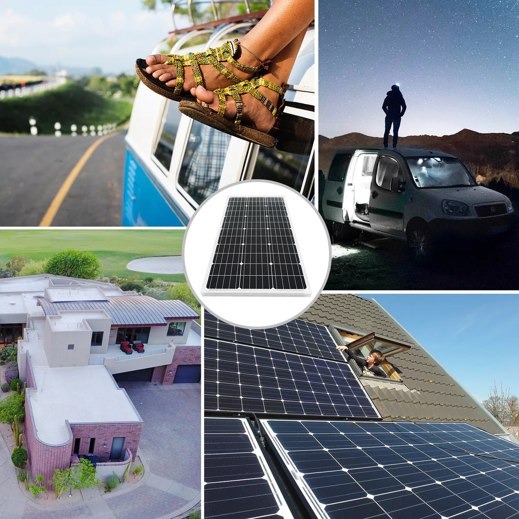 6000W 3kW Solar Panel 18V High Efficiency Flexible Portable Power Bank Outdoor Home RV Camping Battery Charging CE FCC