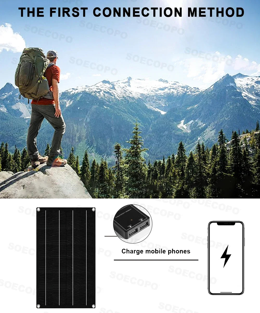 10000W Solar System Complete Kit Dual12V/24V To 110V/220V100A Controller 800W Panel Off-Grid Inverter for Home/Camping Backup