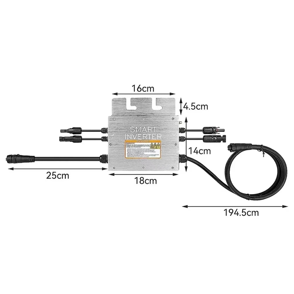 PV Input Voltage 20~60V AC Output 110V/230V Auto 600W/700W/800W/1000W Micro Solar Grid Tie Inverter With WIFI Monitor PRIME RJ SOLAR PH