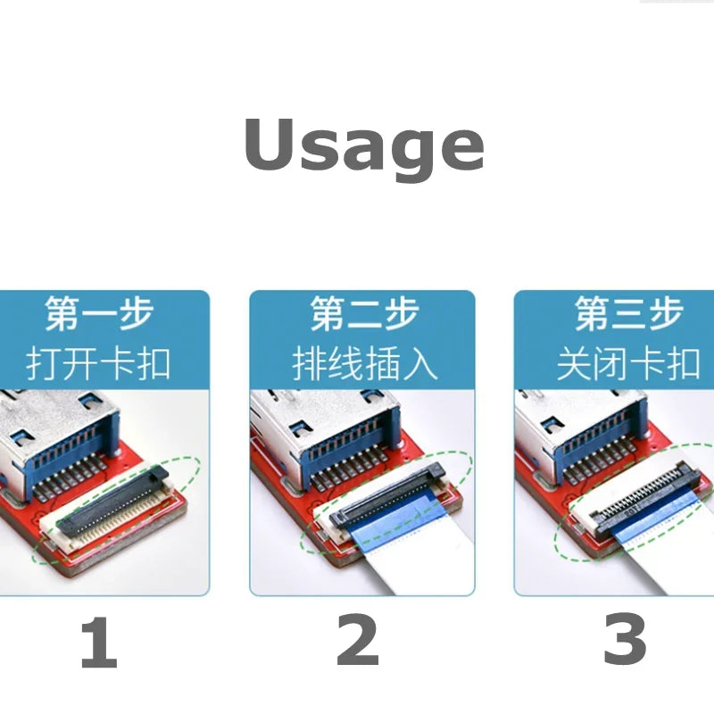 CABLECC Raspberry Pi FFC USB 3.0 Male Female Extension Flat Ribbon Cable FPV Slim Flat Soft Flexible FPC Charge CE