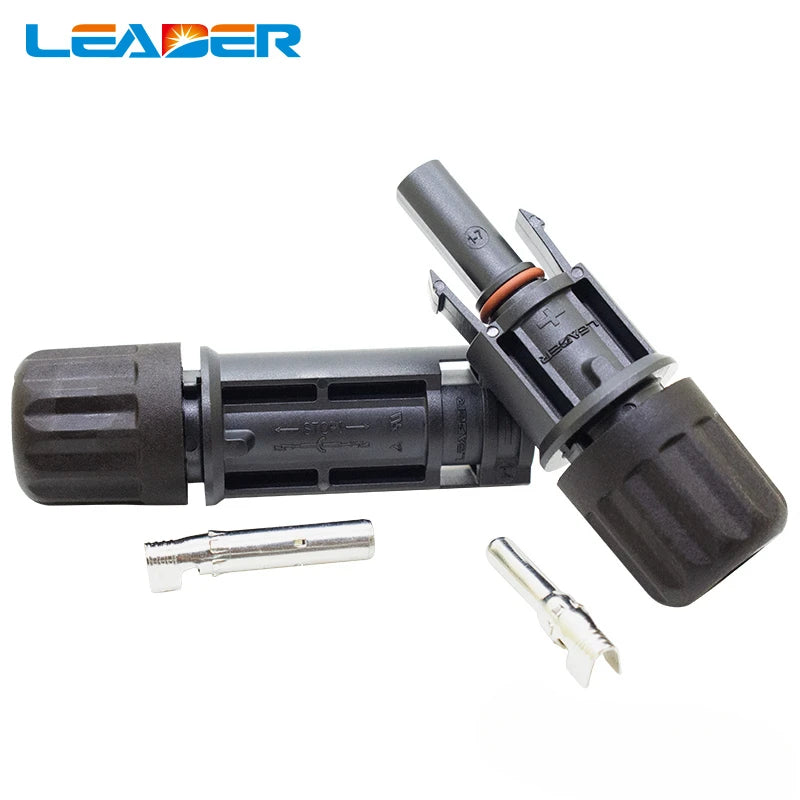 Solar Connector 30A 1500V DC IP68 Male Female PV Connectors 20 40 100 Pcs 2.5mm2 4mm2 6mm2 Solar Cable CE