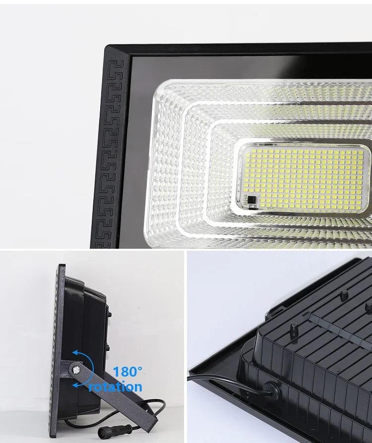 KCOIIFUN 30W Solar LED Flood Light Reflector Spotlight Remote Control Garden Street CCC EMC ROHS GS