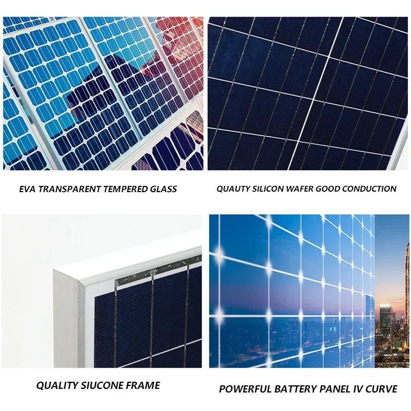 3000W Ultra High Power Solar Panel 12V 24V Efficient Charging Outdoor Household Camping Solar Power Generation System CE FCC