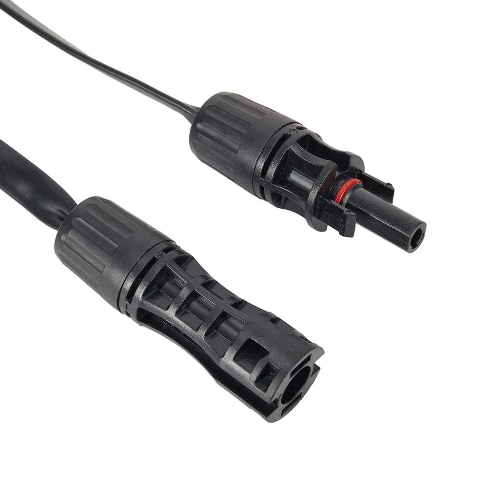 Flexible Flat Solar Cable 100cm PV Connector Compatible Copper Wire Core for Casement Window Installation